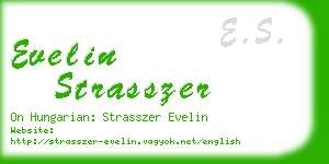 evelin strasszer business card